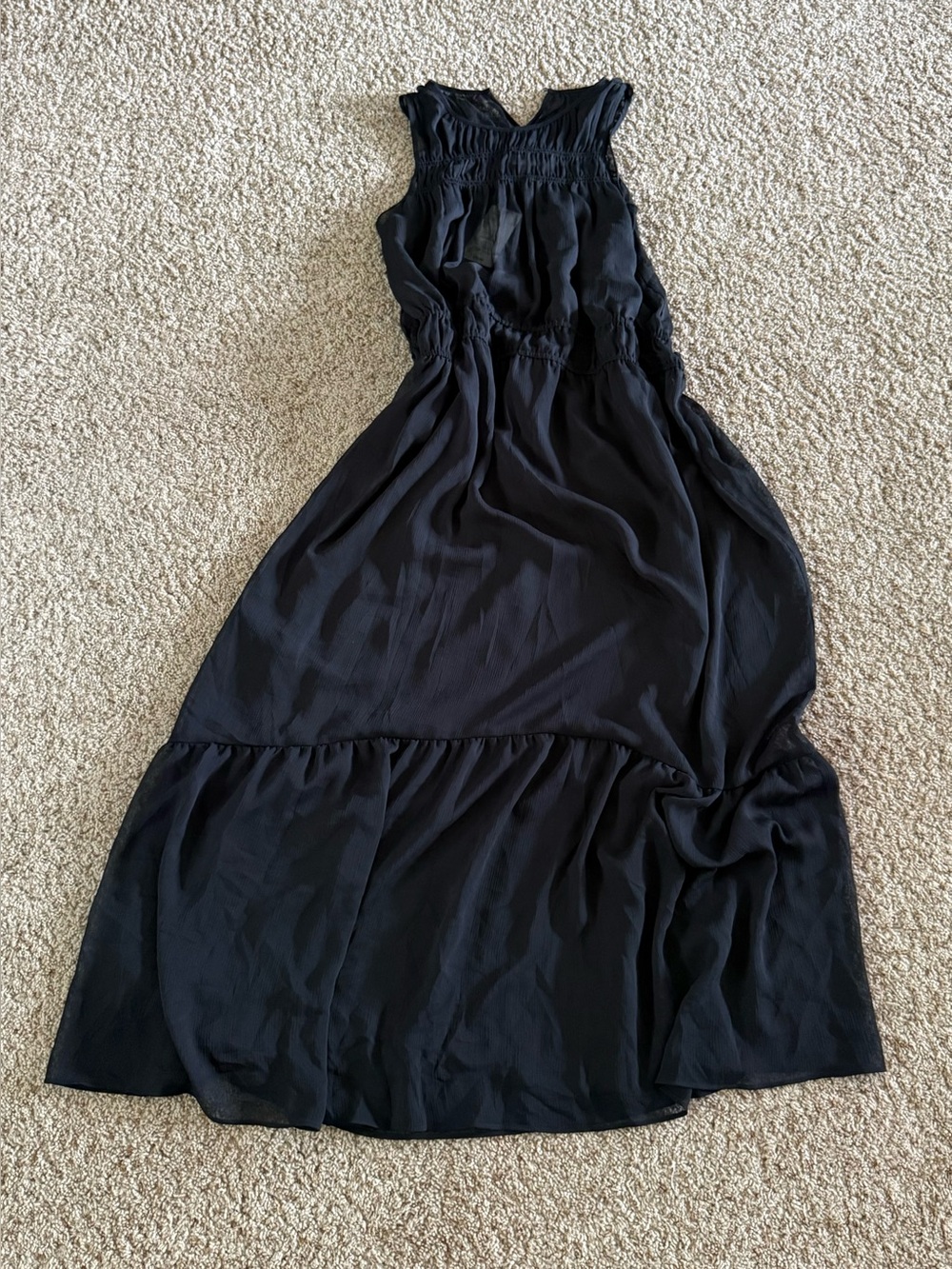 NWT Black Sheer Maxi Dress